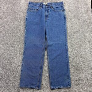 NWT Blue Mountain Jeans Mens 34x32 Relaxed Fit 5 Pocket Denim Blue Cotton